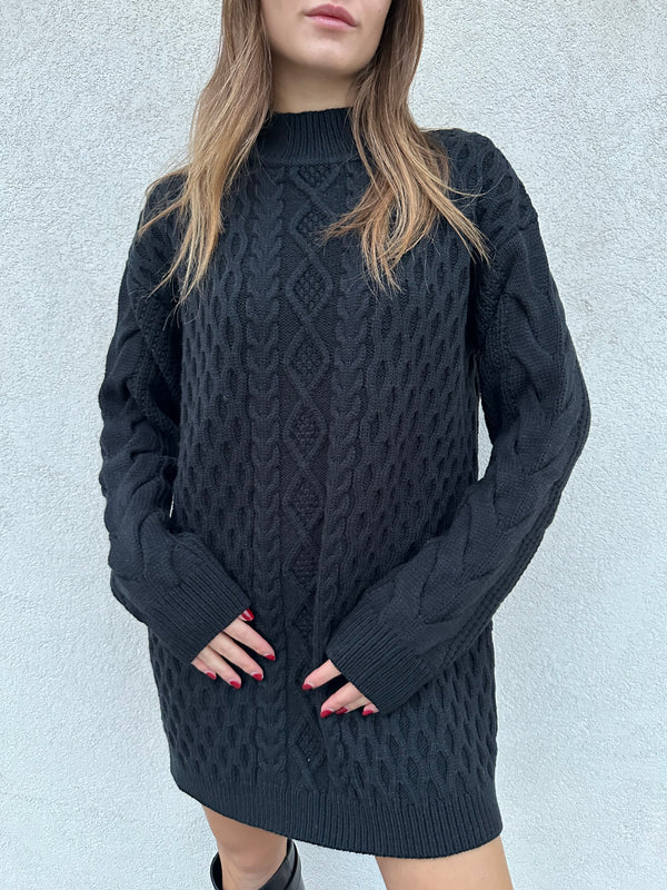 Maxi abito trecce NERO - PATRIZIA PEPE