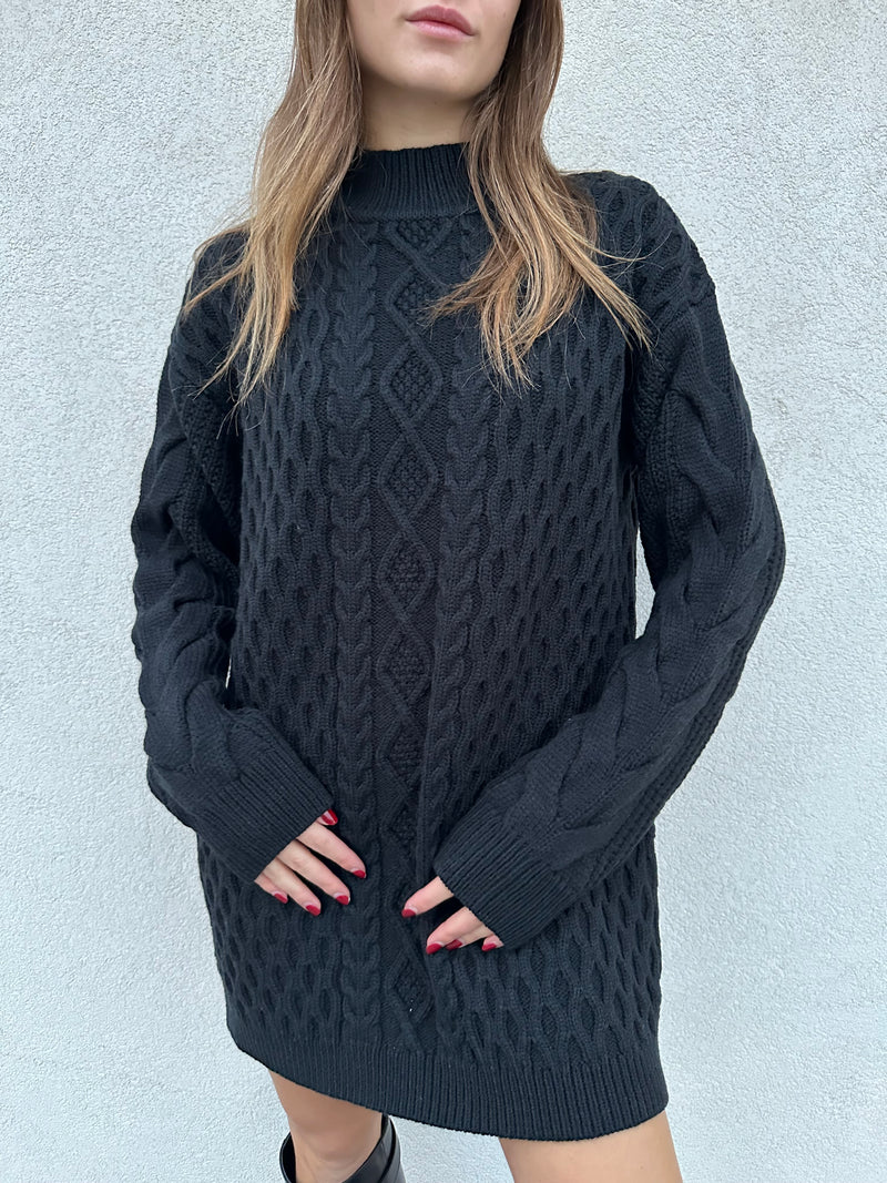 Maxi abito trecce NERO - PATRIZIA PEPE