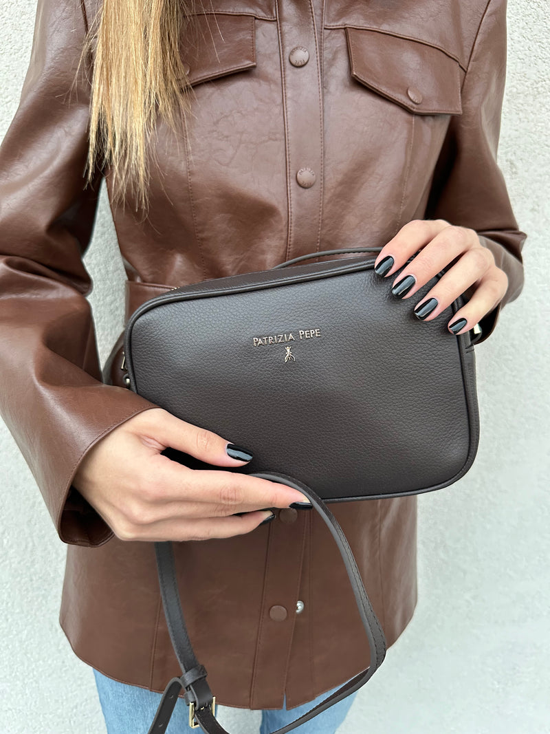 Borsa tracolla basic MORO - PATRIZIA PEPE
