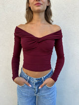 Maglia torchon BORDEAUX - PATRIZIA PEPE