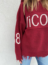 Maglione cappuccio RUBINO - VICOLO