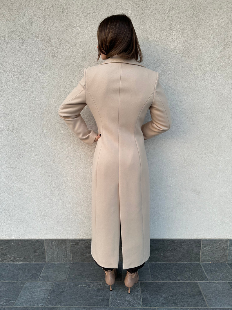 Cappotto monopetto BEIGE - SILENCE LIMITED