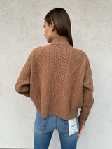 Maglione trecce BISCOTTO - VICOLO