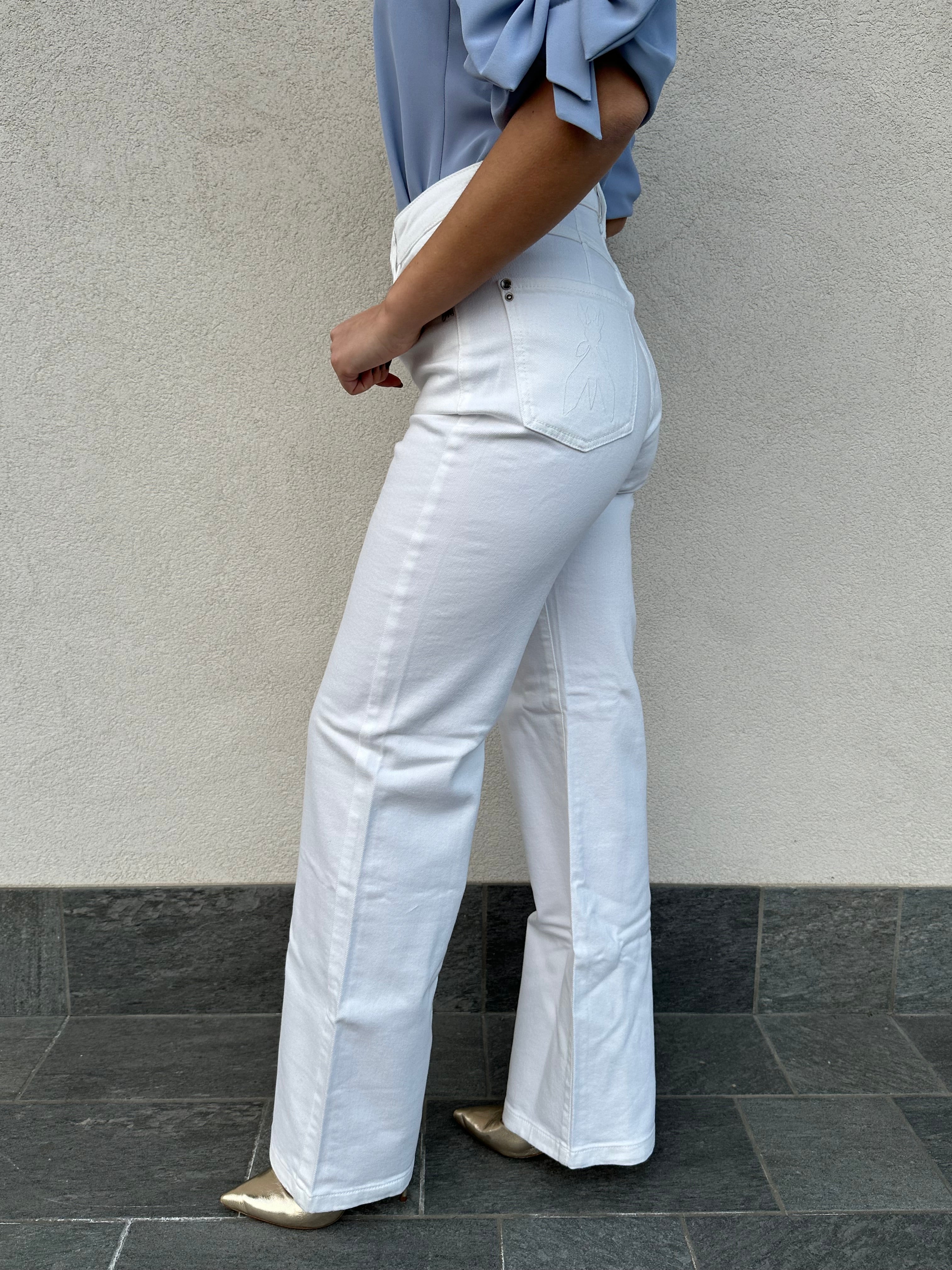 Jeans wide leg BIANCO - PATRIZIA PEPE