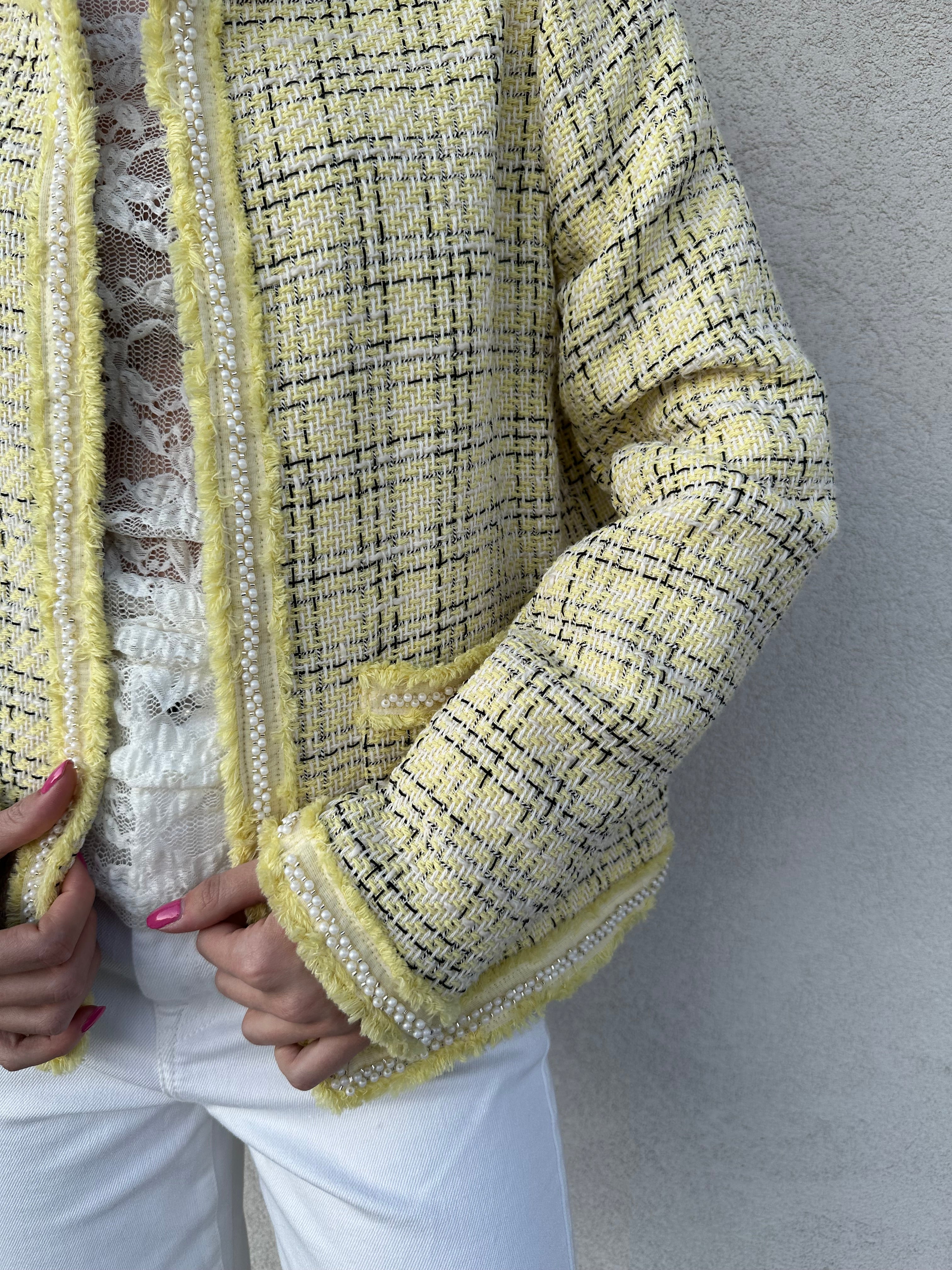 Giacchina chanel GIALLA - VICOLO
