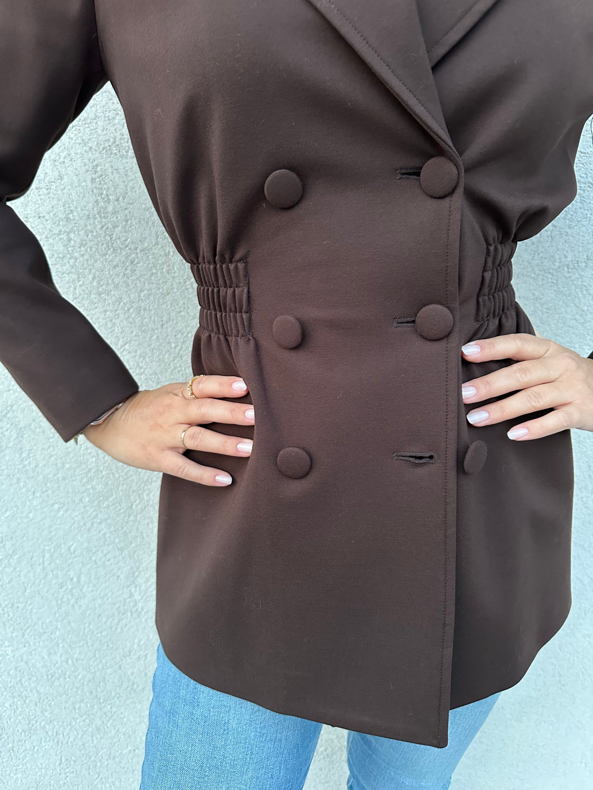 Giacca arricciata NERA - SILENCE LIMITED