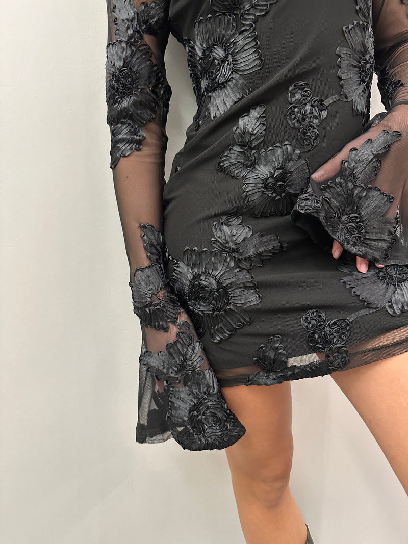 Abito fiori e trasparenze - ANNAROCK