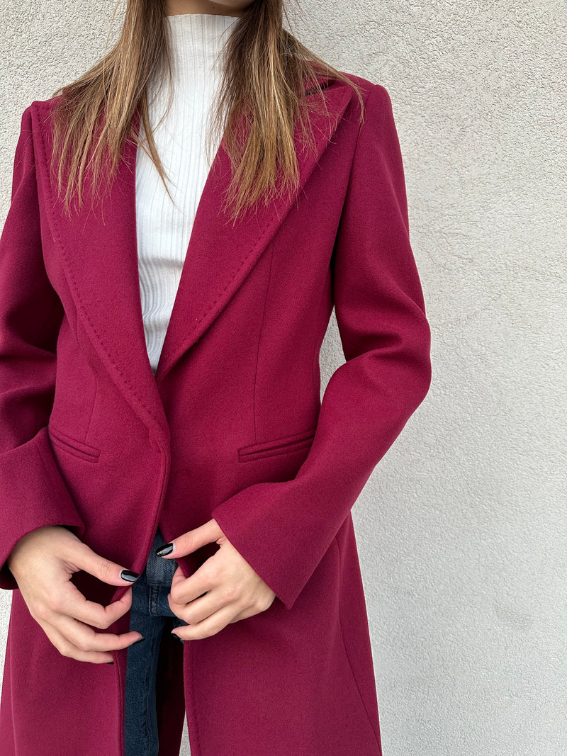 Cappotto monopetto BORDEAUX - SILENCE LIMITED