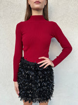 Lupetto costine CILIEGIA - KONTATTO