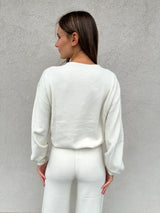 Maglia paillettes PANNA - HINNOMINATE