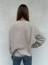 Maglione con rotture BEIGE - VICOLO