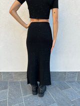 Gonna micro paillettes NERO - HINNOMINATE