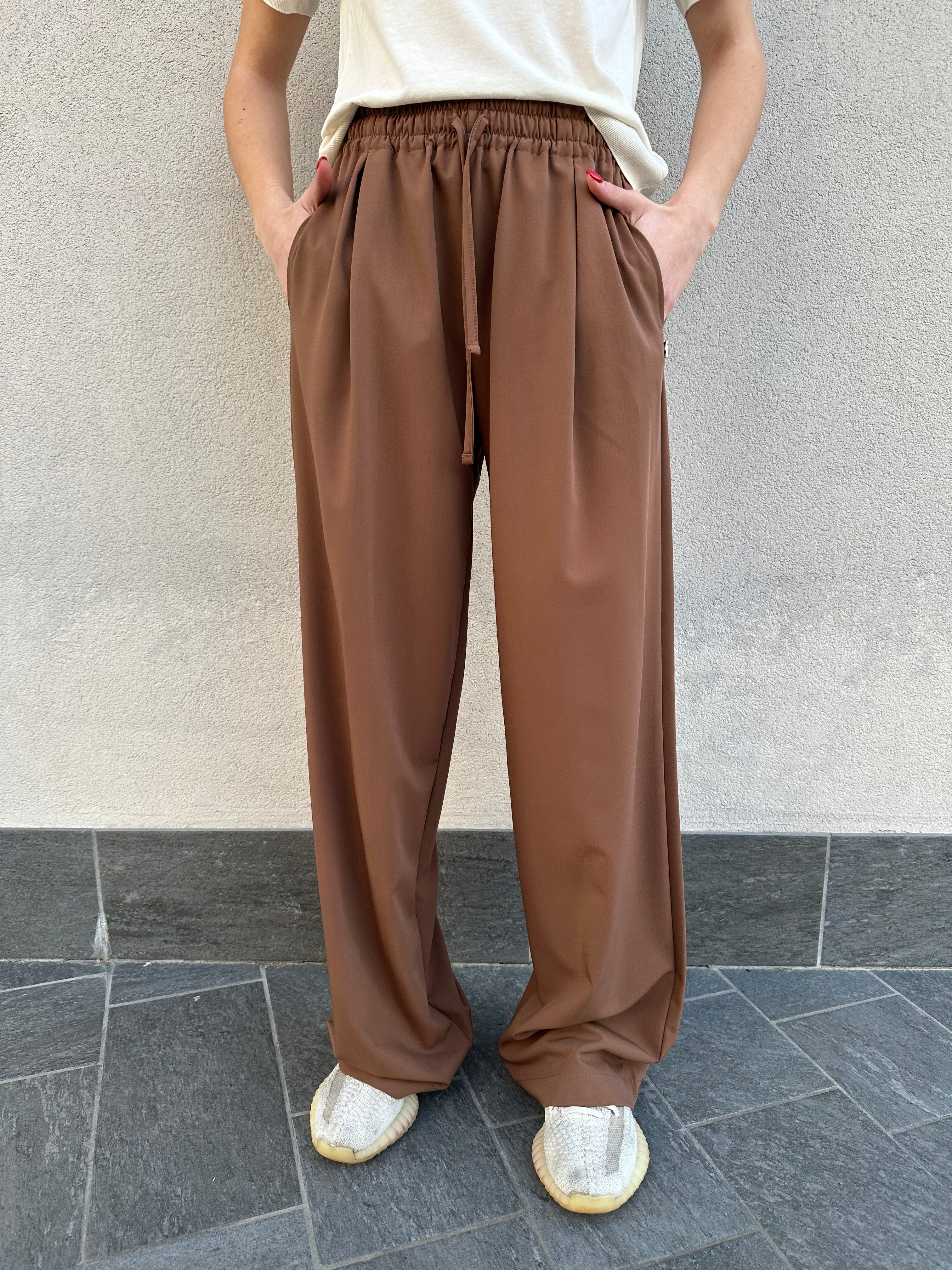 Pantalone coulisse MOKA - HINNOMINATE