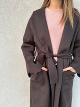 Cappotto vestaglia CIOCCOLATO - VICOLO
