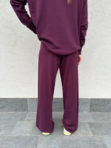 Pantalone tuta MELANZANA - KONTATTO
