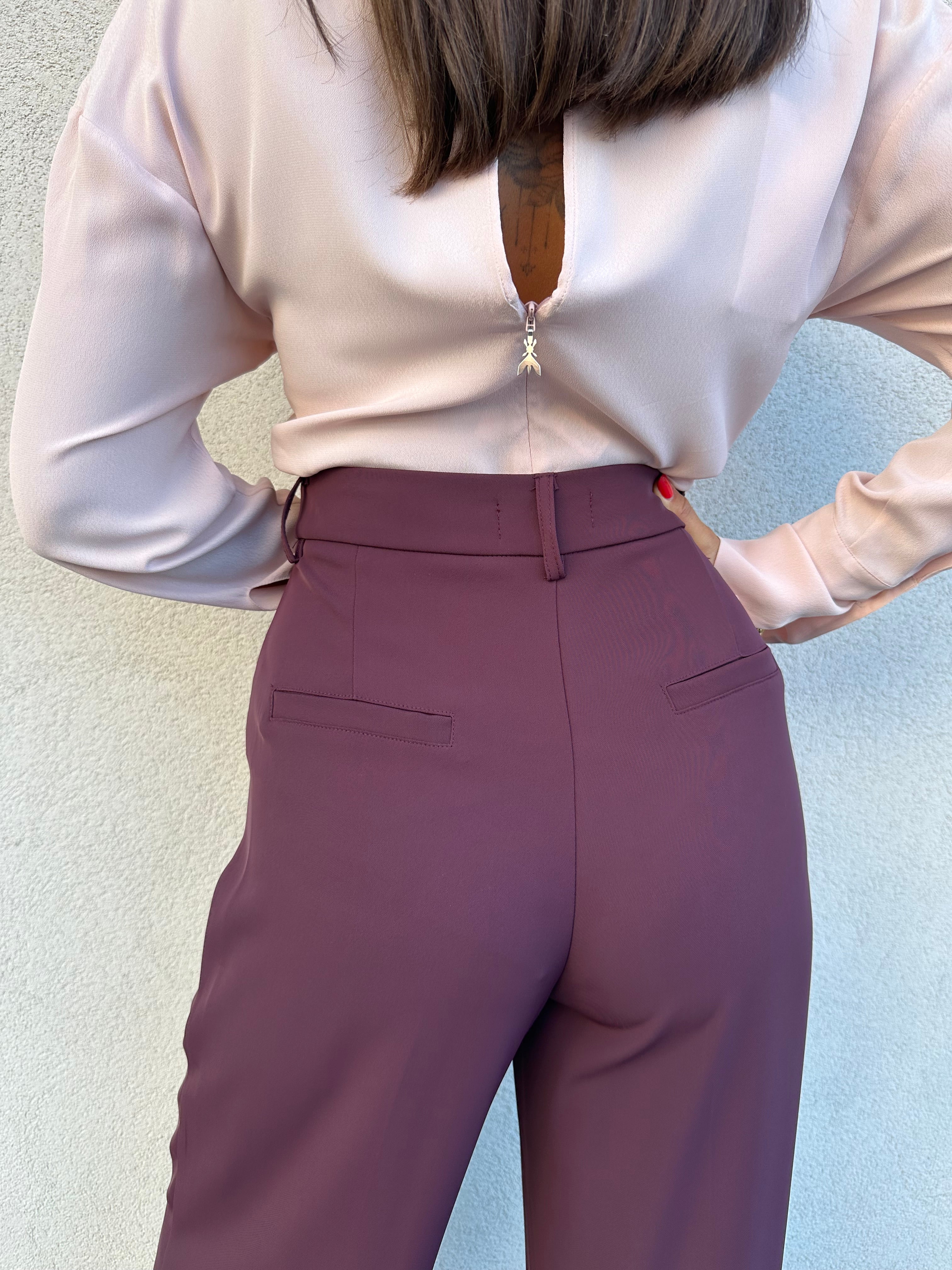 Pantalone fluido BURGUNDY - ANNAROCK