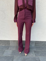 Pantalone zampetta BORDEAUX - SILENCE LIMITED