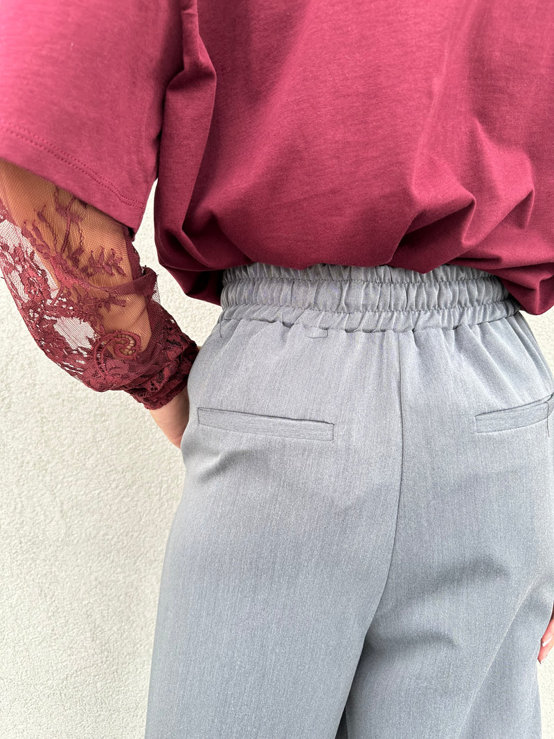 Pantalone coulisse GRIGIO - VICOLO