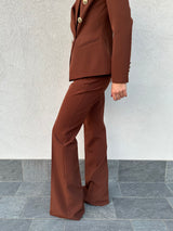 Pantalone zampetta CACAO - SILENCE LIMITED