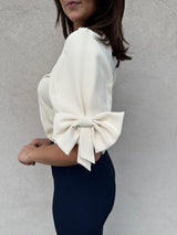 Maglia fiocchi PANNA - VICOLO