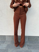 Pantalone zampetta CACAO - SILENCE LIMITED