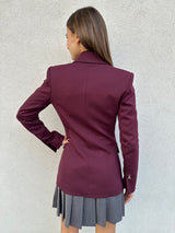 Giacca doppiopetto BORDEAUX - PATRIZIA PEPE