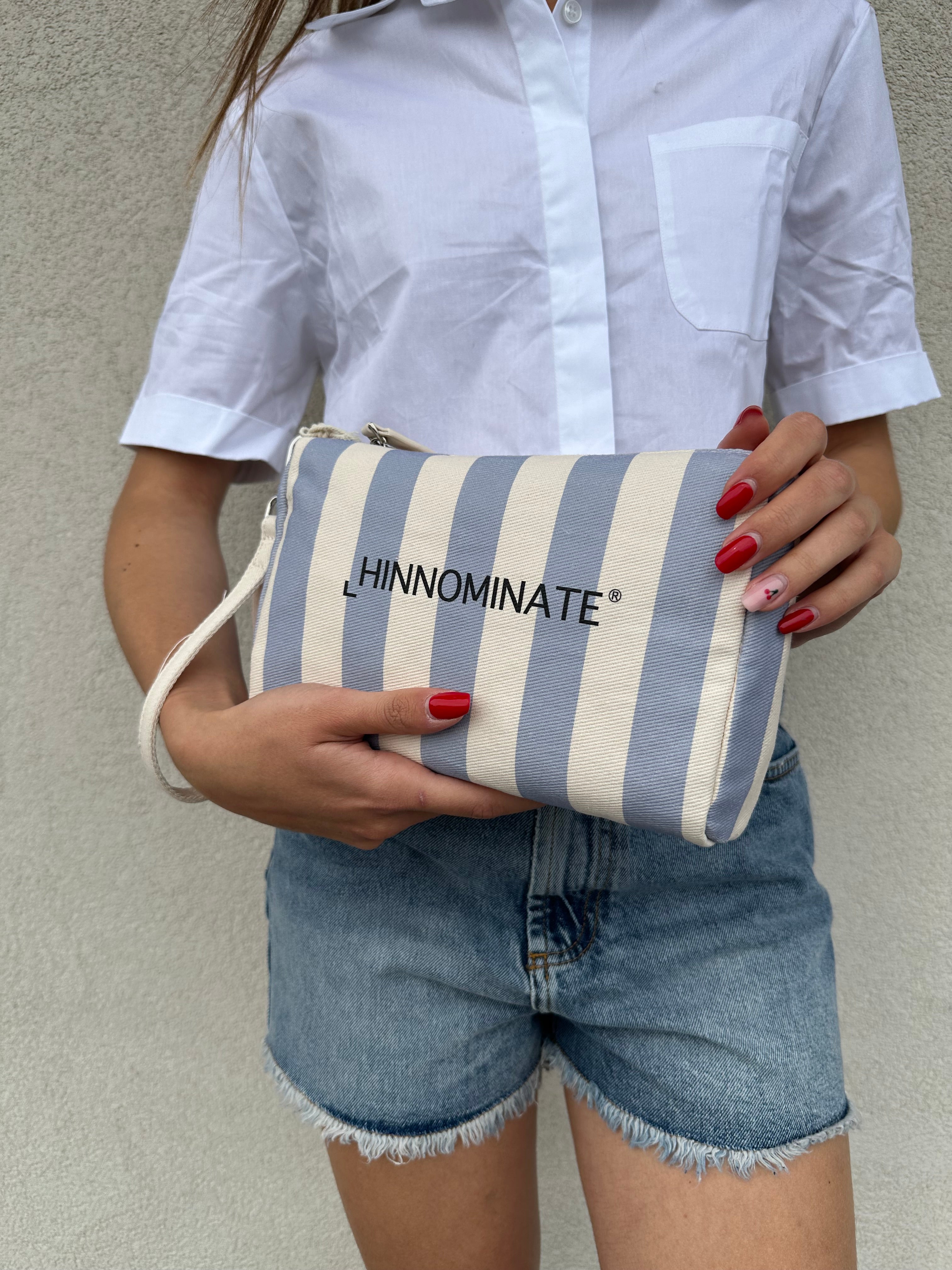 Pochette righe azzurre - HINNOMINATE