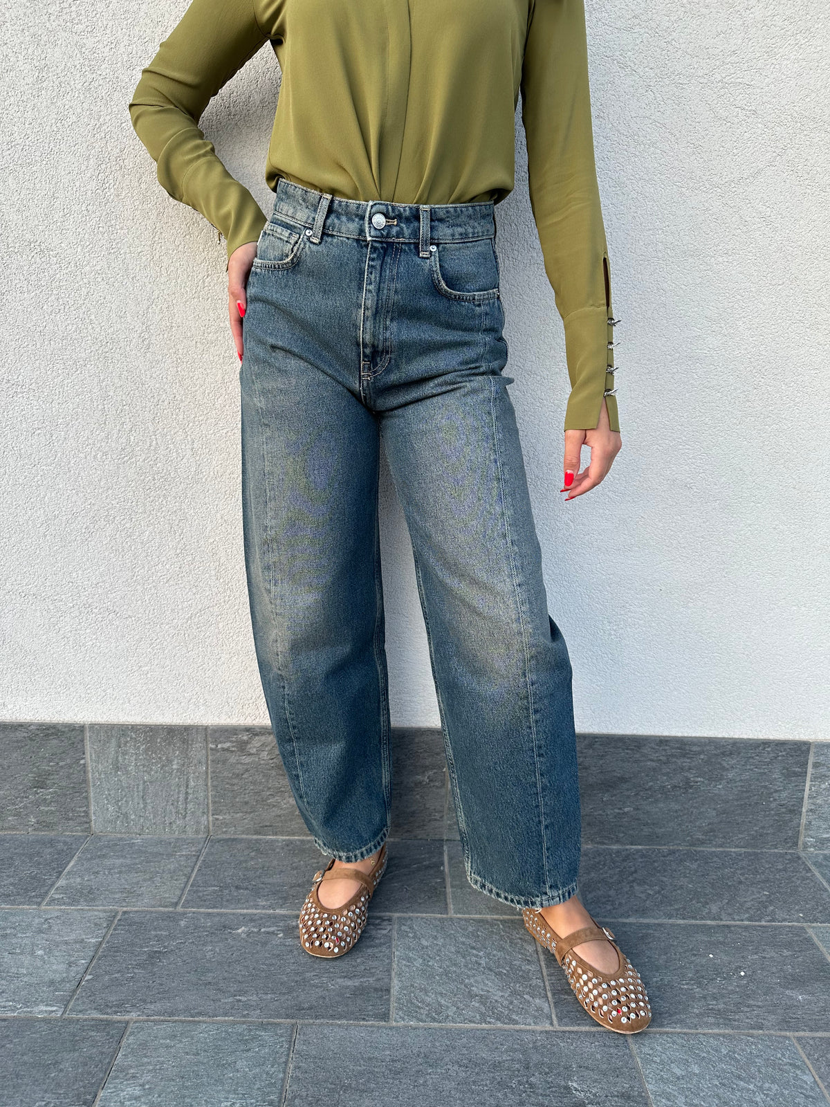 Jeans barrel CHIARA vintage blue - VICOLO