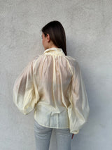 Camicia fiocco GIALLO VANIGLIA - VICOLO