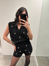 Pantaloncino con pietre - VICOLO