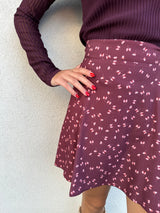 Gonna KATE papillon bordeaux - MAR DE MARGARITAS