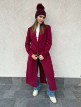 Cappotto monopetto BORDEAUX - SILENCE LIMITED