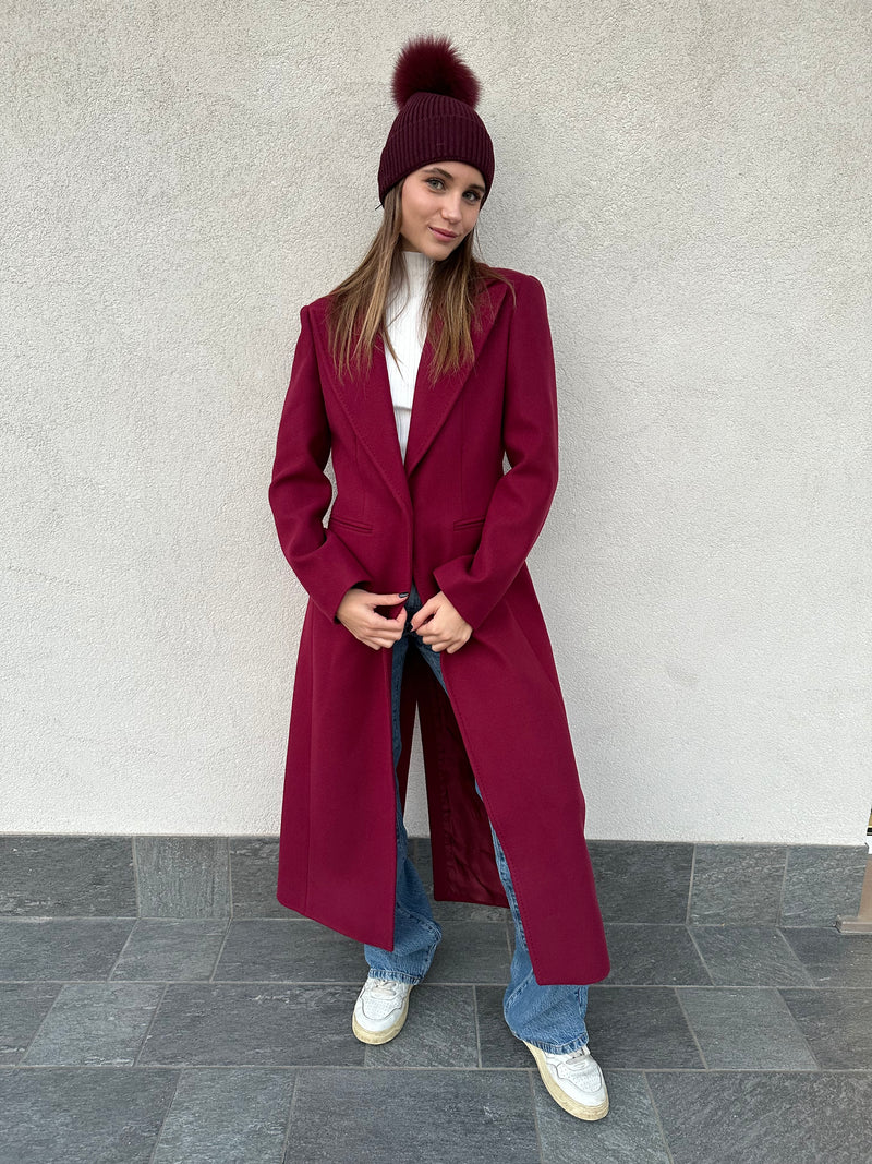 Cappotto monopetto BORDEAUX - SILENCE LIMITED