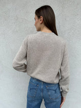 Maglioncino logo BEIGE - VICOLO