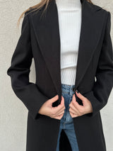 Cappotto monopetto NERO - SILENCE LIMITED