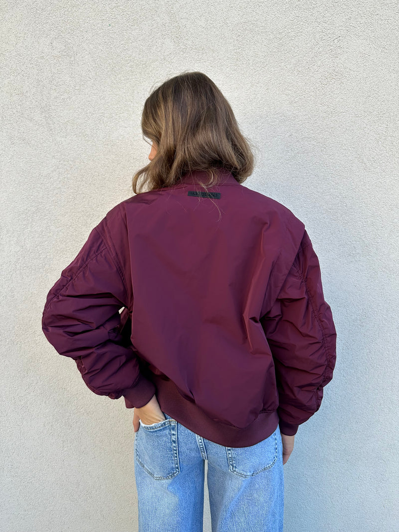 Bomber nylon BORDEAUX - PATRIZIA PEPE