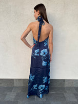 Abito lungo FIORI BLU - MAR DE MARGARITAS