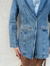 Giacca denim sciancrata - PATRIZIA PEPE