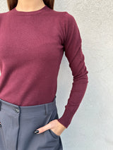 Girocollo basic BORDEAUX - VICOLO