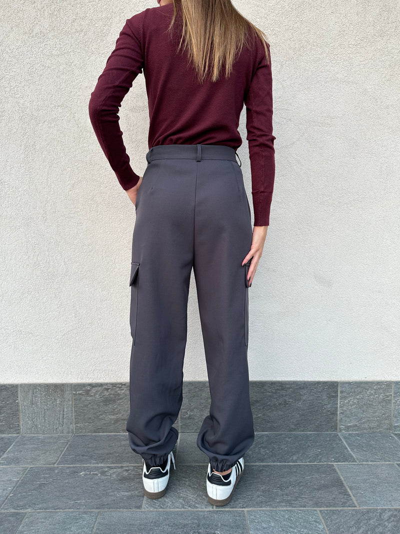 Pantalone cargo PIOMBO - VICOLO