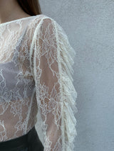 Maglia in pizzo BURRO - VICOLO