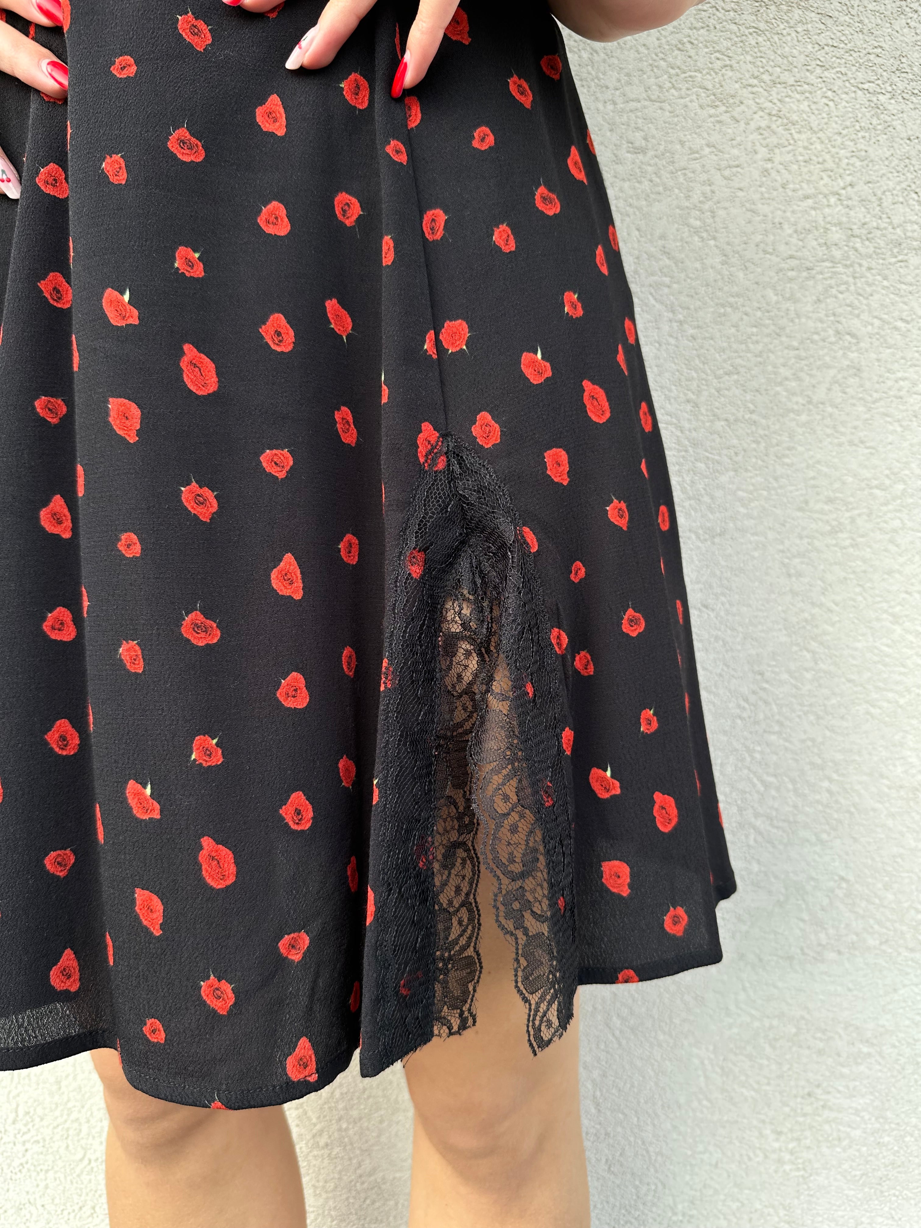 Abito spallini ROSELLINE ROSSE - MAR DE MARGARITAS