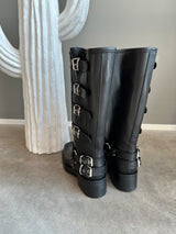 Stivale biker fibbie NERO - OVYÈ