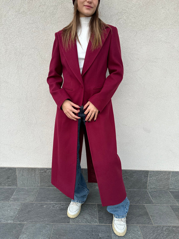 Cappotto monopetto BORDEAUX - SILENCE LIMITED