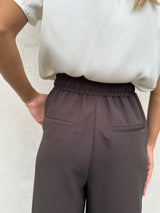 Pantalone coulisse CIOCCOLATO - VICOLO
