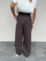 Pantalone coulisse CIOCCOLATO - VICOLO