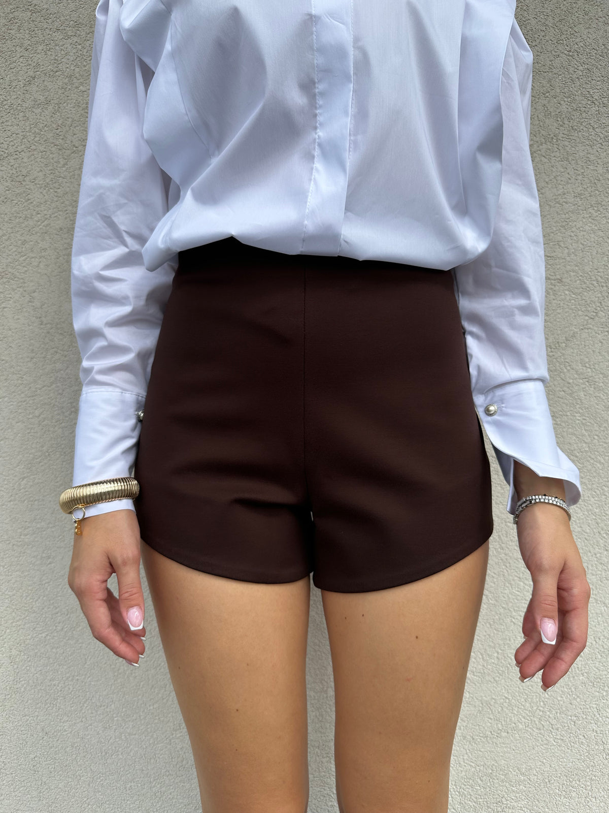 Shorts punto stoffa MORO - SILENCE LIMITED
