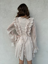 Abito rouches CREMA - ANNAROCK