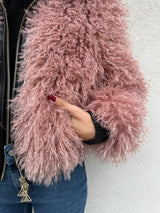 Ecopelliccia mongolia ROSA ANTICO - SILENCE LIMITED