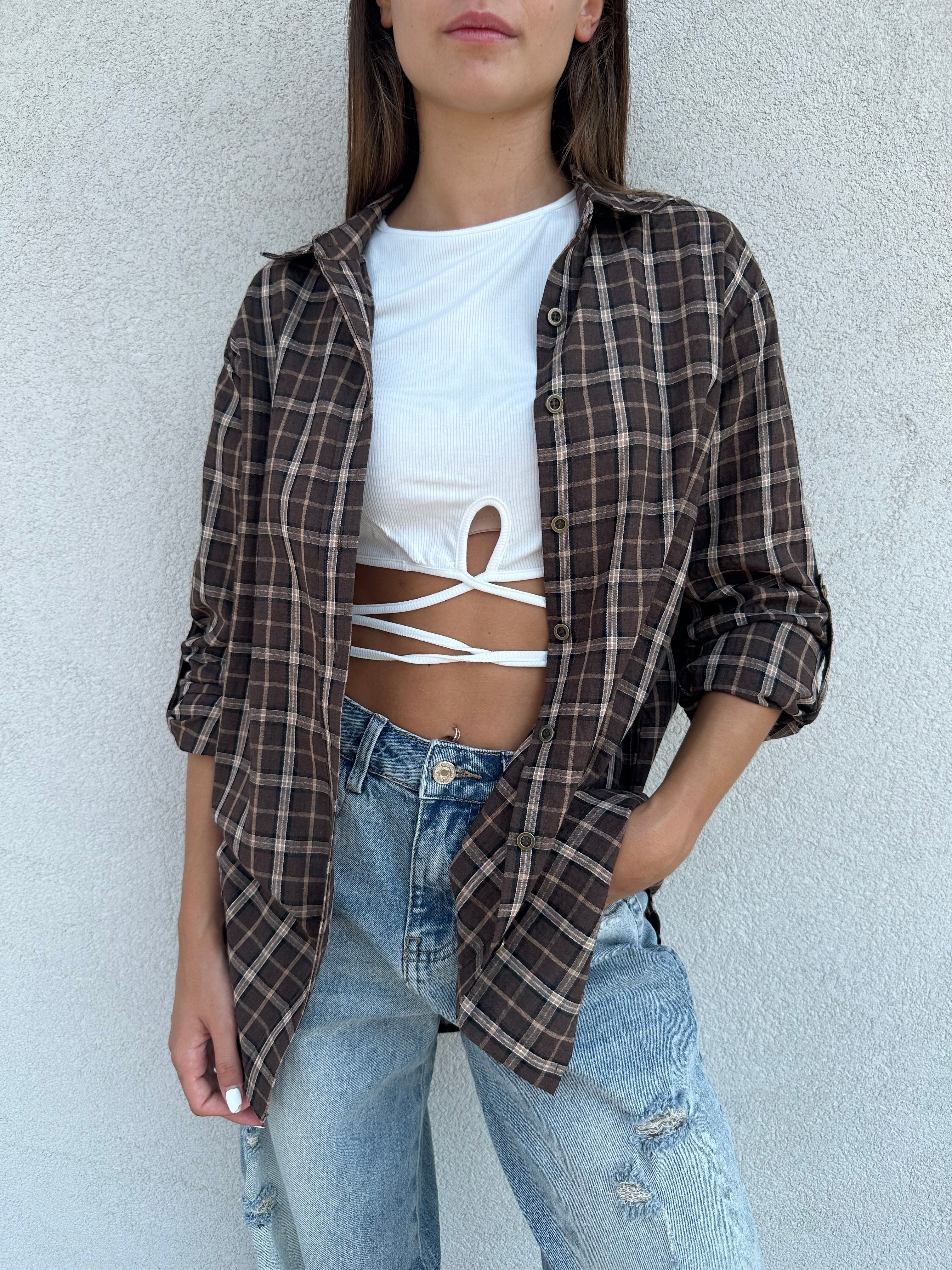 Camicia BROWN CHECK - ANNAROCK